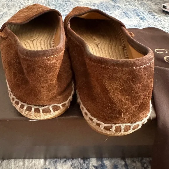 Authentic Gucci Suede Espadrilles- Brown - Picture 3 of 6